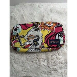 Jansport Pixel Pouch Comic Medium Accessory Bag / Pencil Case School Student